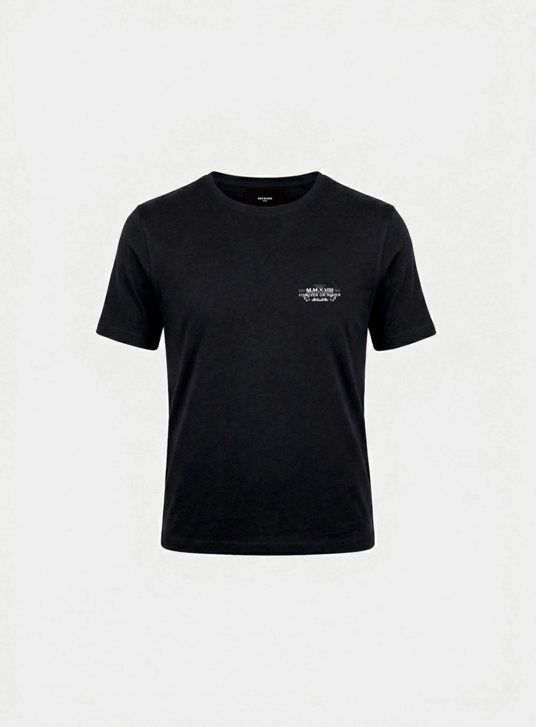 배드블러드 [w-tee26-096] Viper Slim Fit Short Sleeve T-Shirt - Black 상품 이미지 1