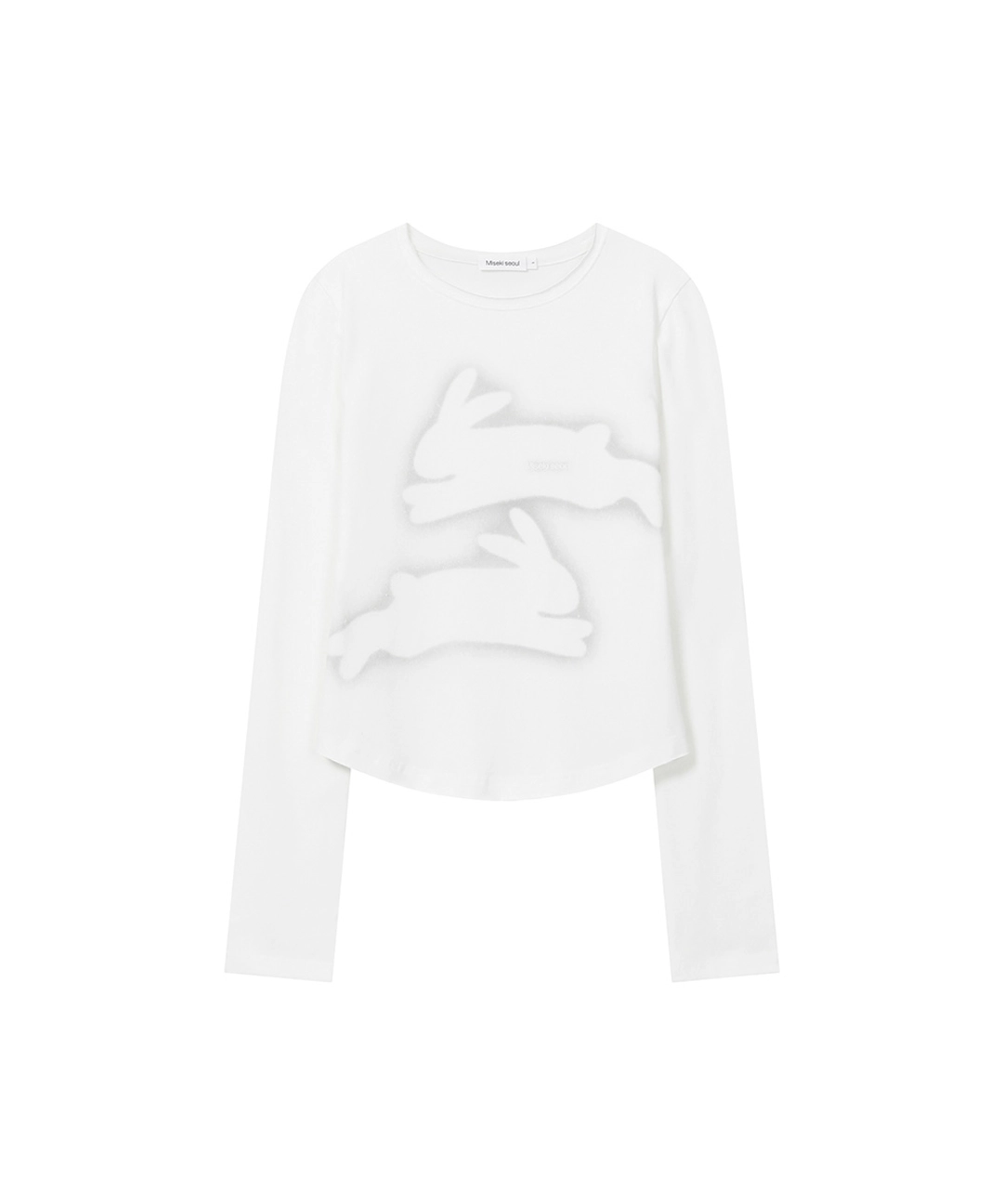 미세키서울 Twin rabbit long sleeves WHITE 상품 이미지 1