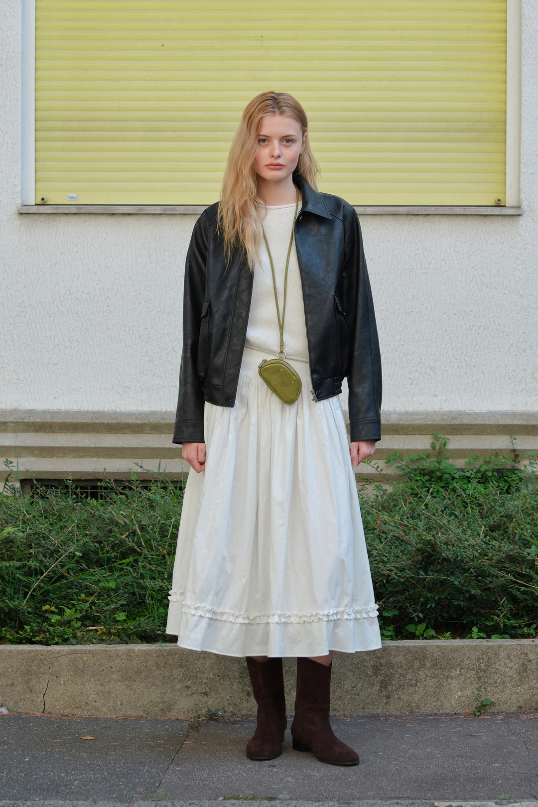 썸웨어버터 Button Shirring Long Skirt - Ivory 상품 이미지 2