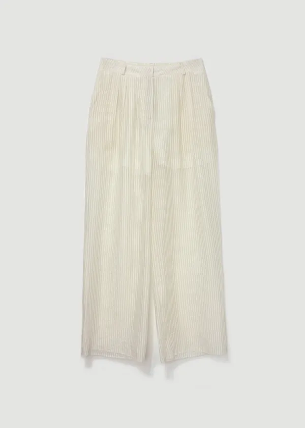 Light stripe pants (크림)