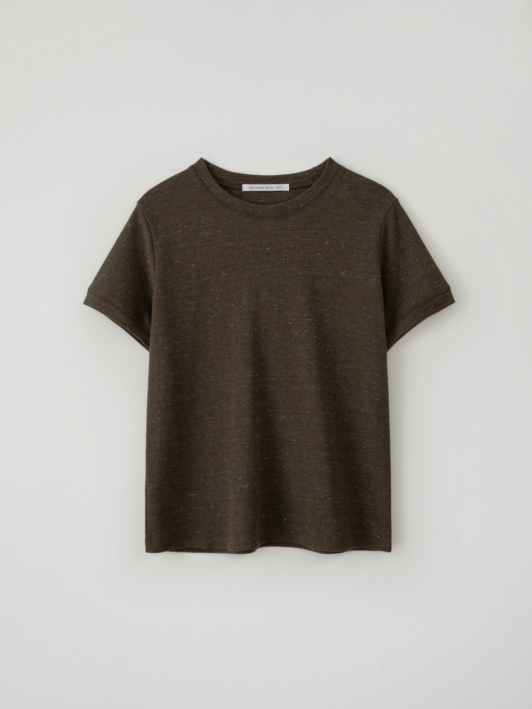 톨로 Waffle Crew Neck Tee(Brown) 상품 이미지 1