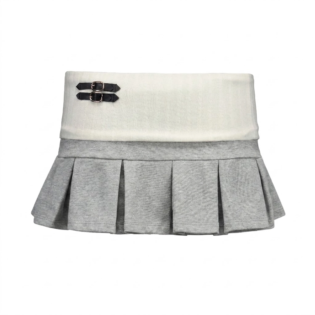 포어링 4US BANDING MINI SKIRT [GREY] 상품 이미지 1