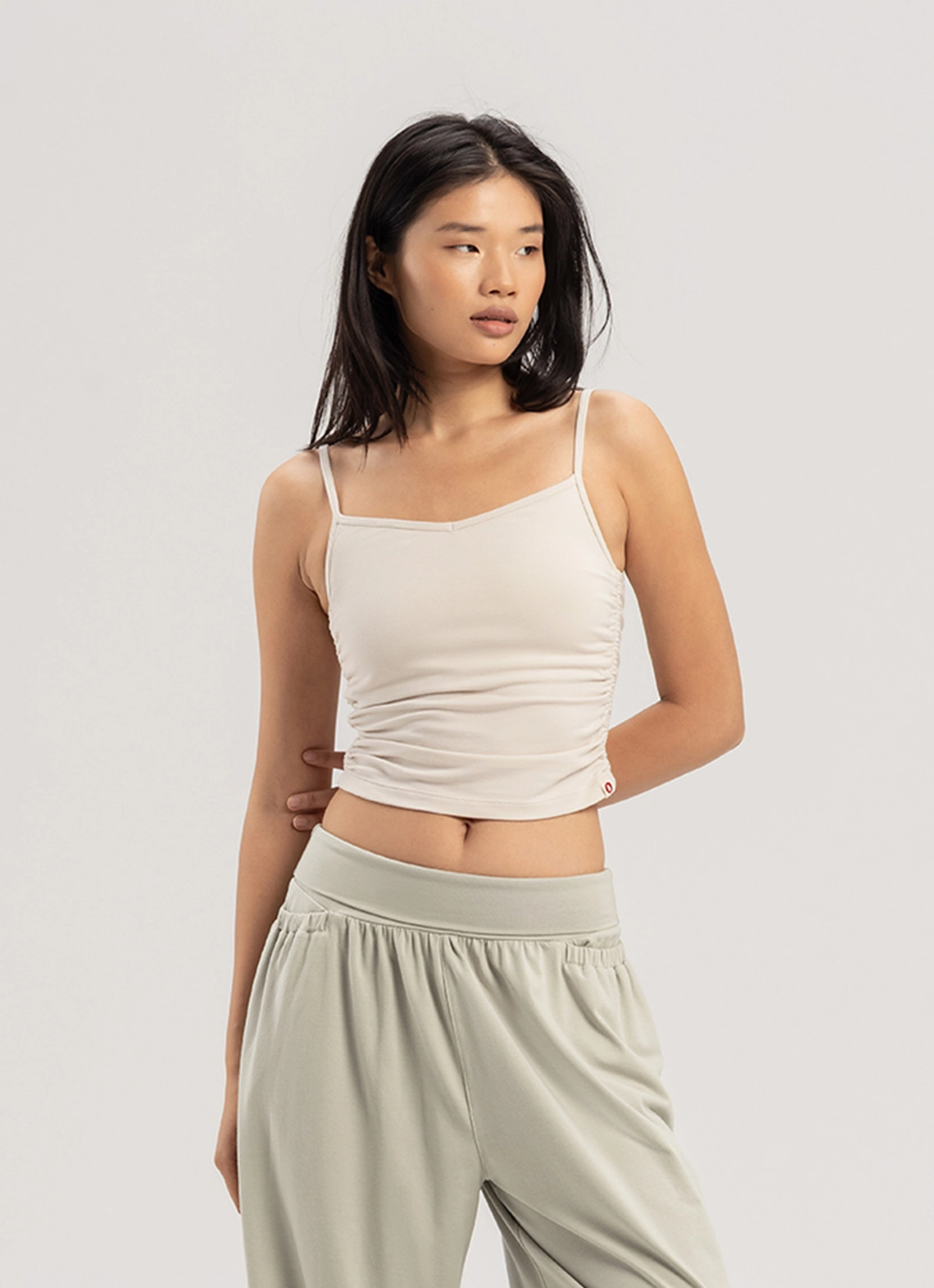 부디무드라 Ripple tank top_Turtledove 상품 이미지 1