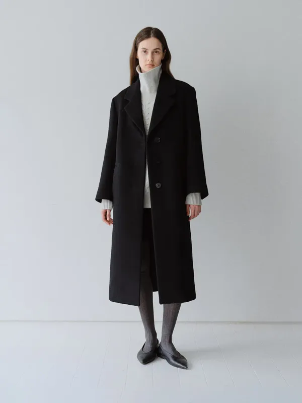 TFW CASHMERE CLASSIC COAT_BLACK