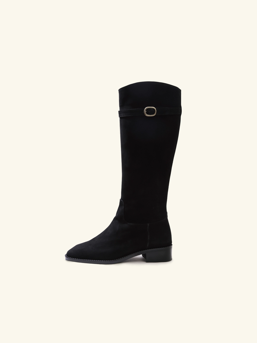 러브듀이 [바로배송] Saddle long boots / 블랙누벅 상품 이미지 3