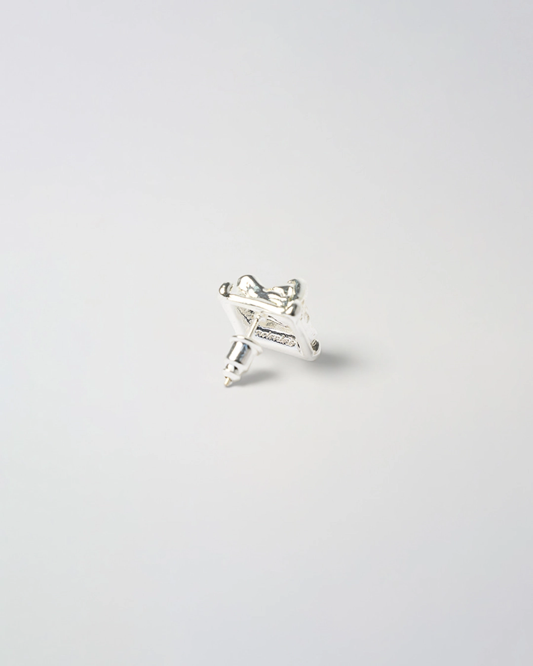 누아르나인 Melted Square Earrings [SILVER] 상품 이미지 3