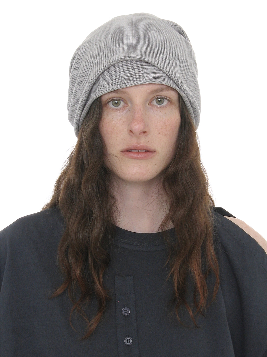 파르티멘토 [WOMEN] LIGHTWEIGHT DRAPE BEANIE_GREY 상품 이미지 2