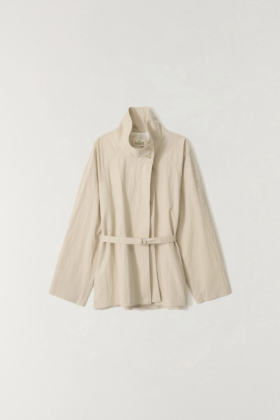 더라우스트 하이넥 하프 트렌치 BEIGE 상품 이미지 1