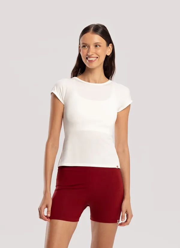 Dalam short sleeve #2_White
