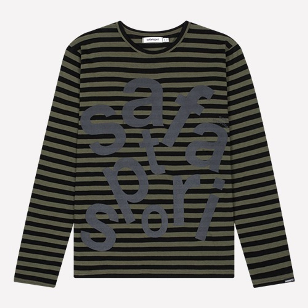 사파리스팟 Ticketing Stripe Border Tee (Olive) 상품 이미지 2