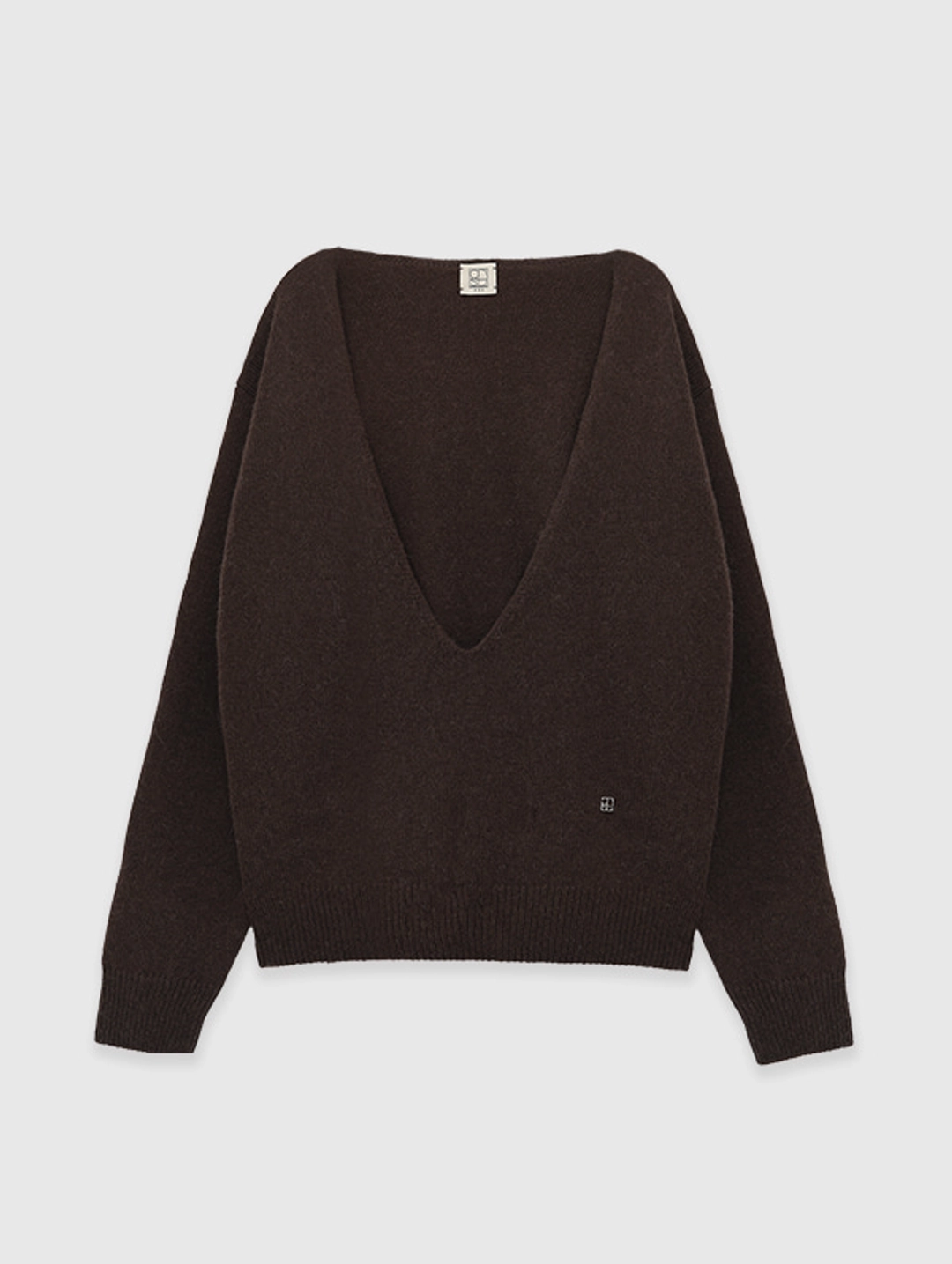 오디에스 Exclusive [Cashmere] Deep Cut V Knit (Brown) 상품 이미지 1