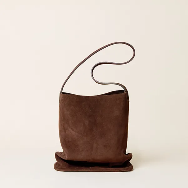 PUG TOTE_ESPRESSO SUEDE
