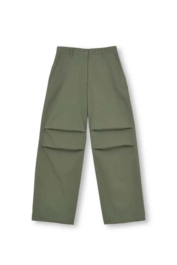 24SS W Parachute Pants, Olive