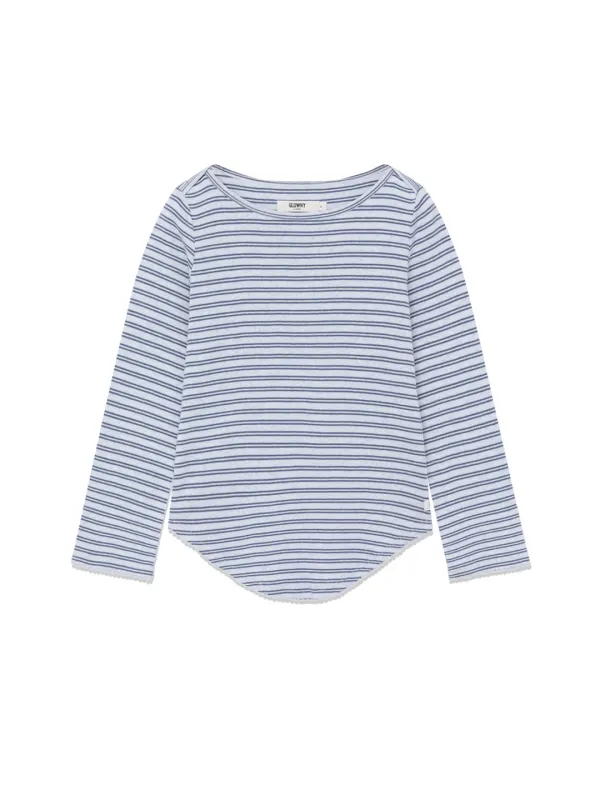 3/4 SOFT WAVE TEE (LIGHT GRAY STRIPE)