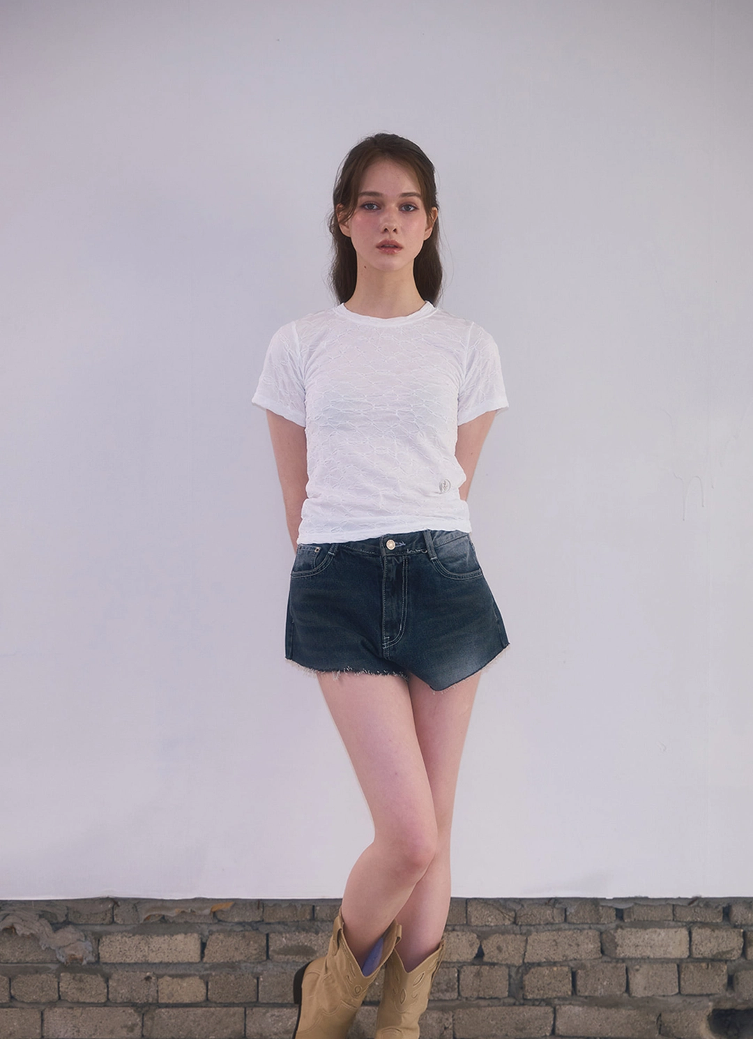 로제프란츠 Wrinkle Slimfit T-shirt [Black] 상품 이미지 2
