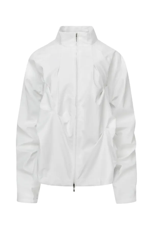PINTUCK WIND BREAKER (UNISEX) IVORY