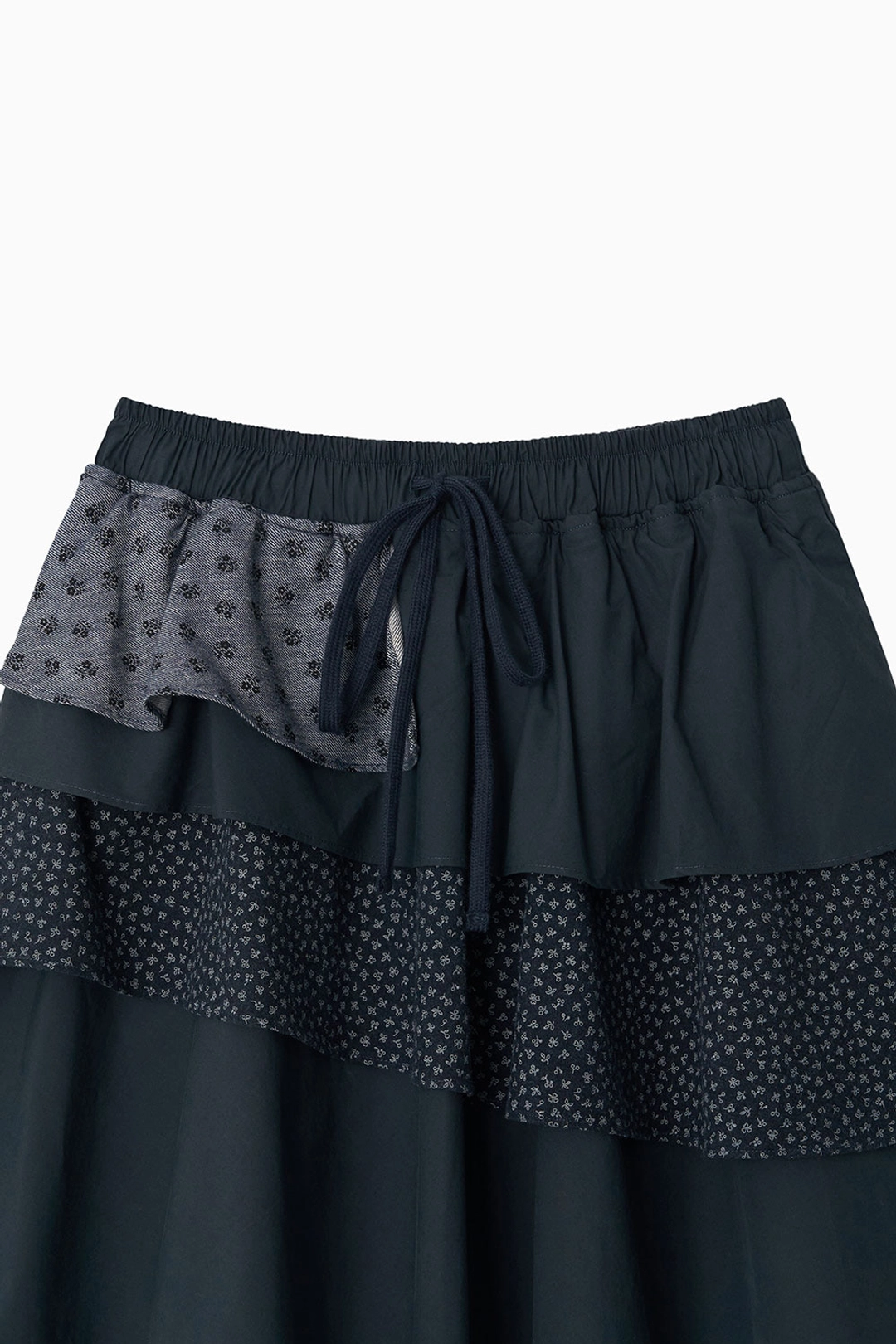 오헤시오 CANCAN LAYERED SKIRT, FLORAL NAVY 상품 이미지 3