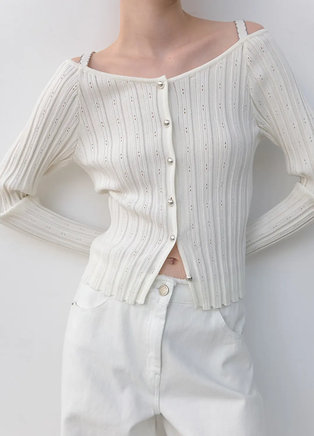 아뜰리에 나인 (T-7014)SKASHI OFF SHOULDER KNIT 상품 이미지 2