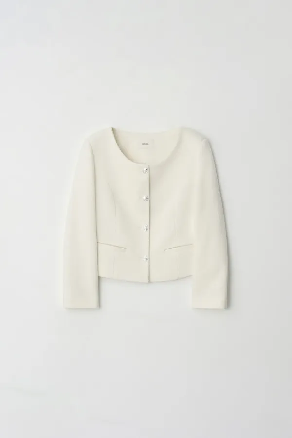 [2nd reorder] mone tweed jk (ivory)