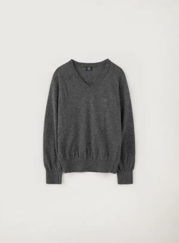 모즈 브이넥 풀오버_Gray