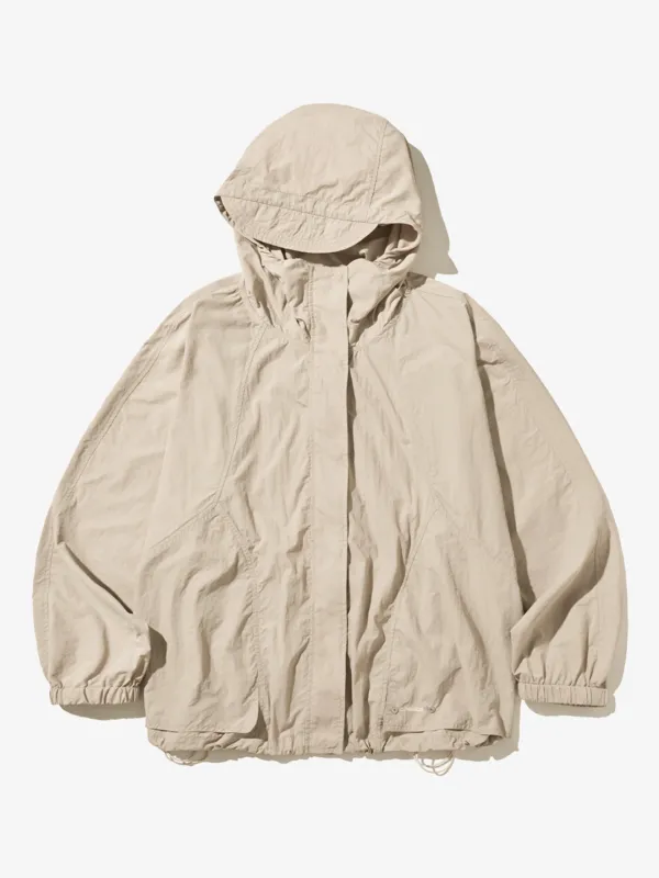 뮤트 로고 후드 점퍼_BEIGE