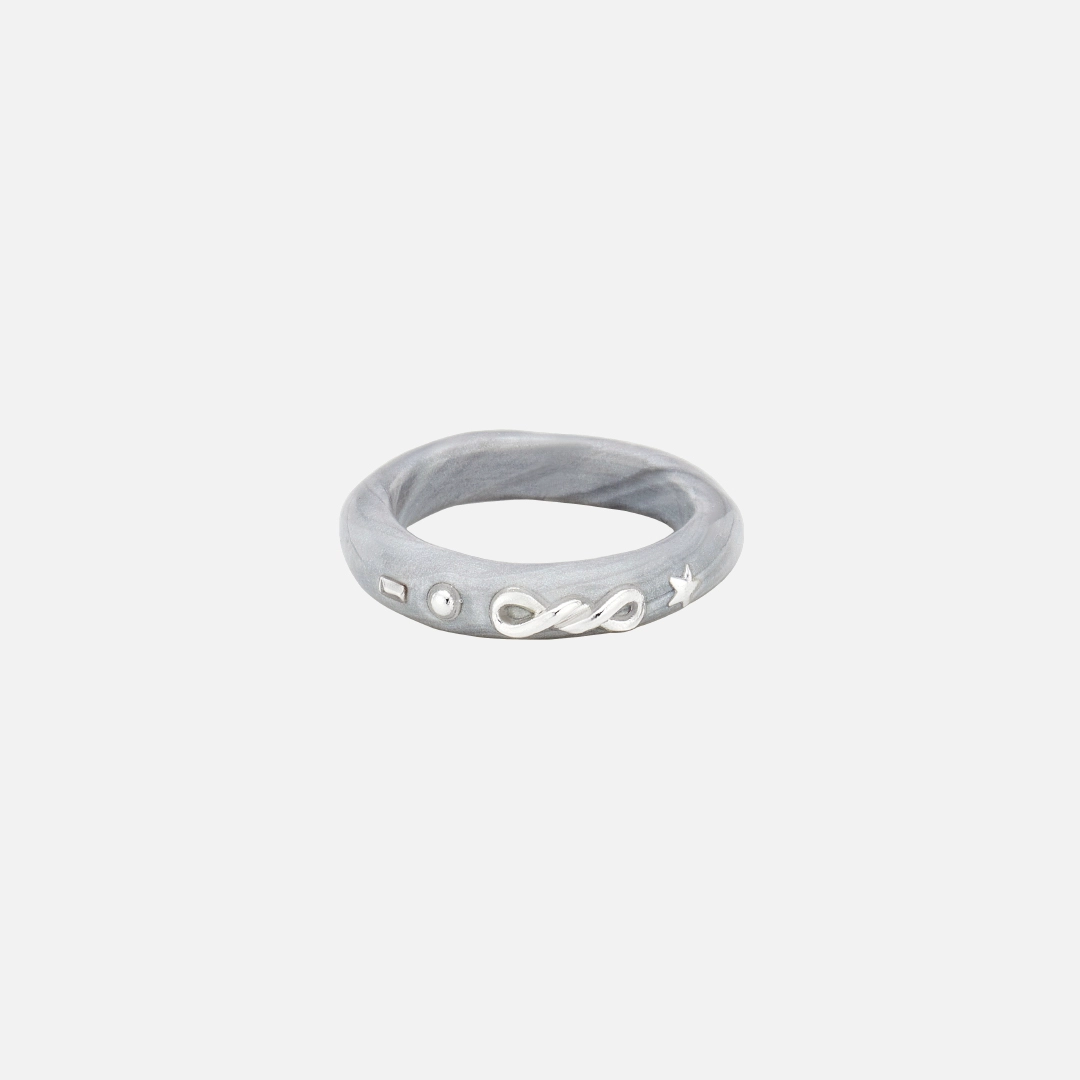 엔프프 twist rope ring-silver 상품 이미지 1