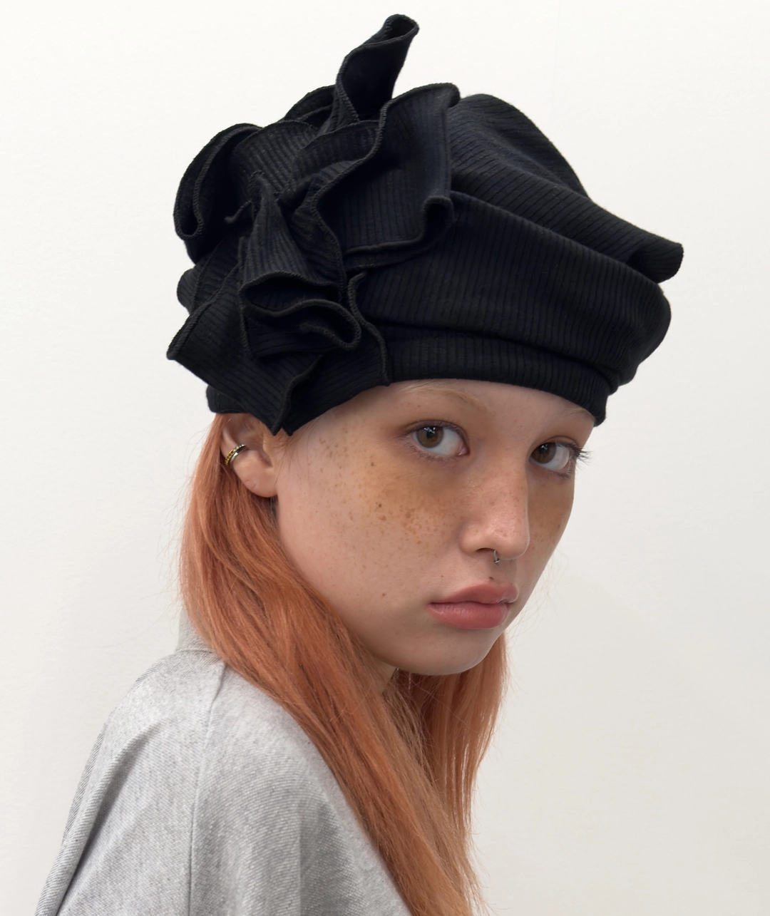 타입서비스 [5차] Gathered Beanie [Black] 상품 이미지 2