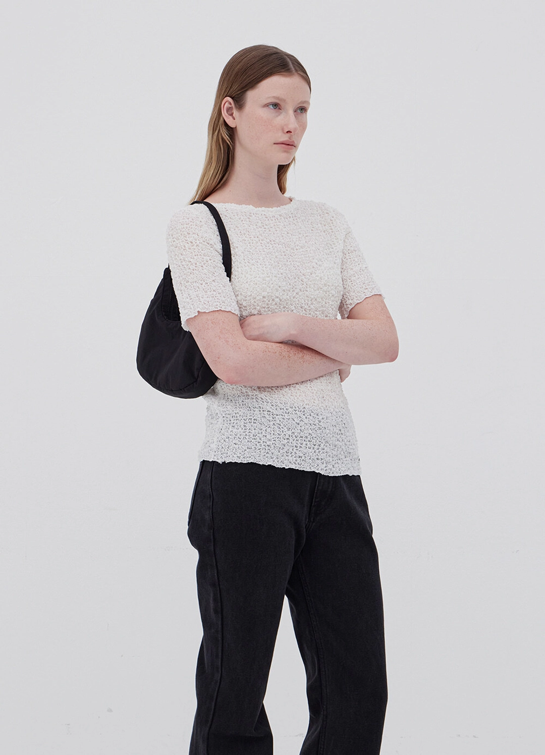 르바 Levar Comfy Hobo Bag - Black 상품 이미지 2