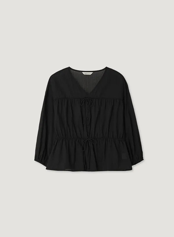 CLICHE STRING BLOUSE_BLACK