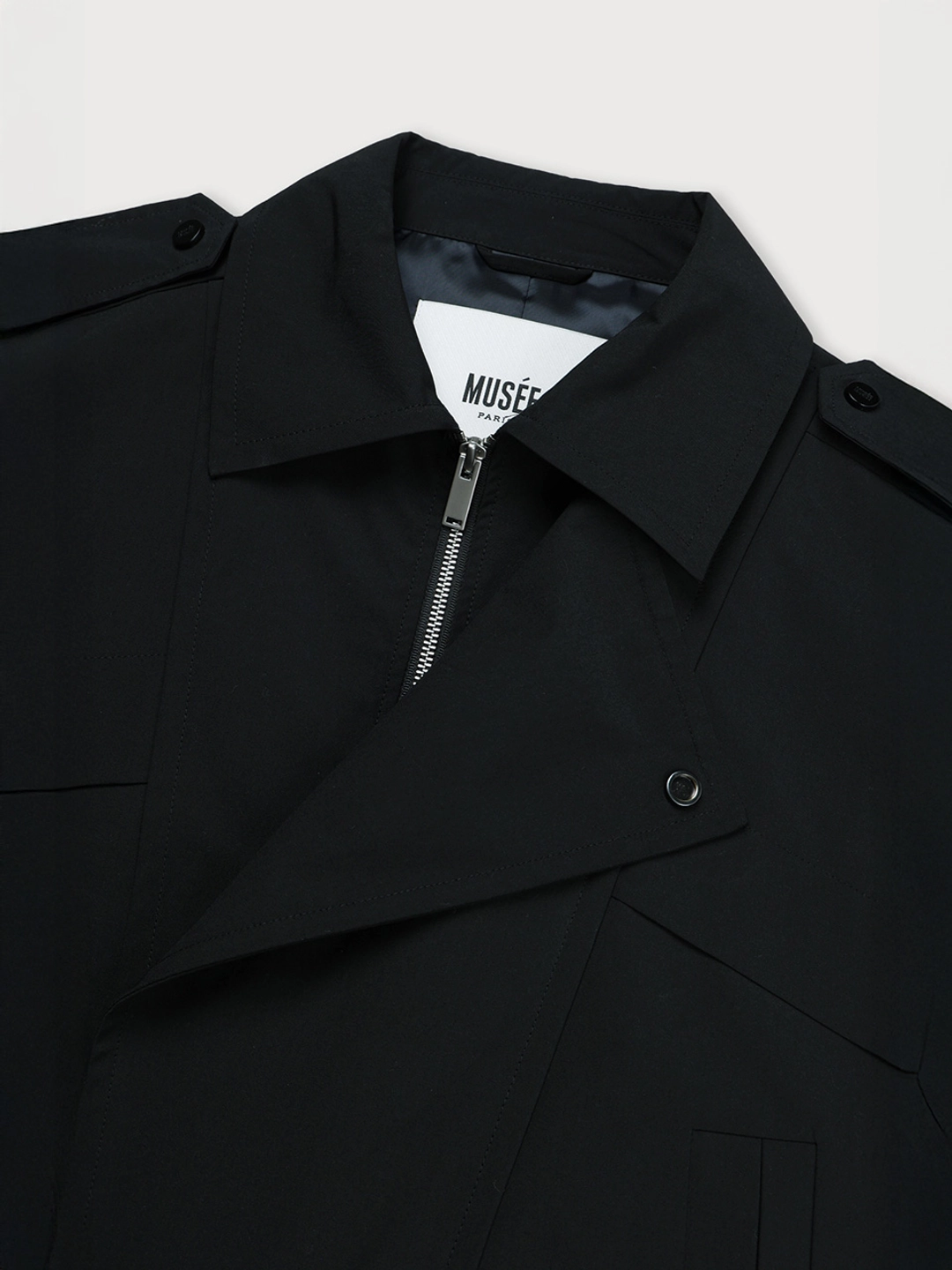 뮤제 [REFURB] MADRID Oversize Nylon Jacket_Black 상품 이미지 3