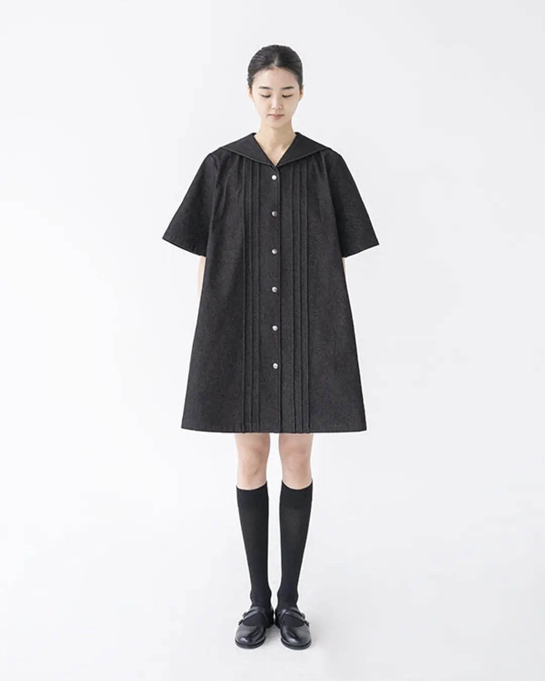 유노이아 denim sailor dress 상품 이미지 2