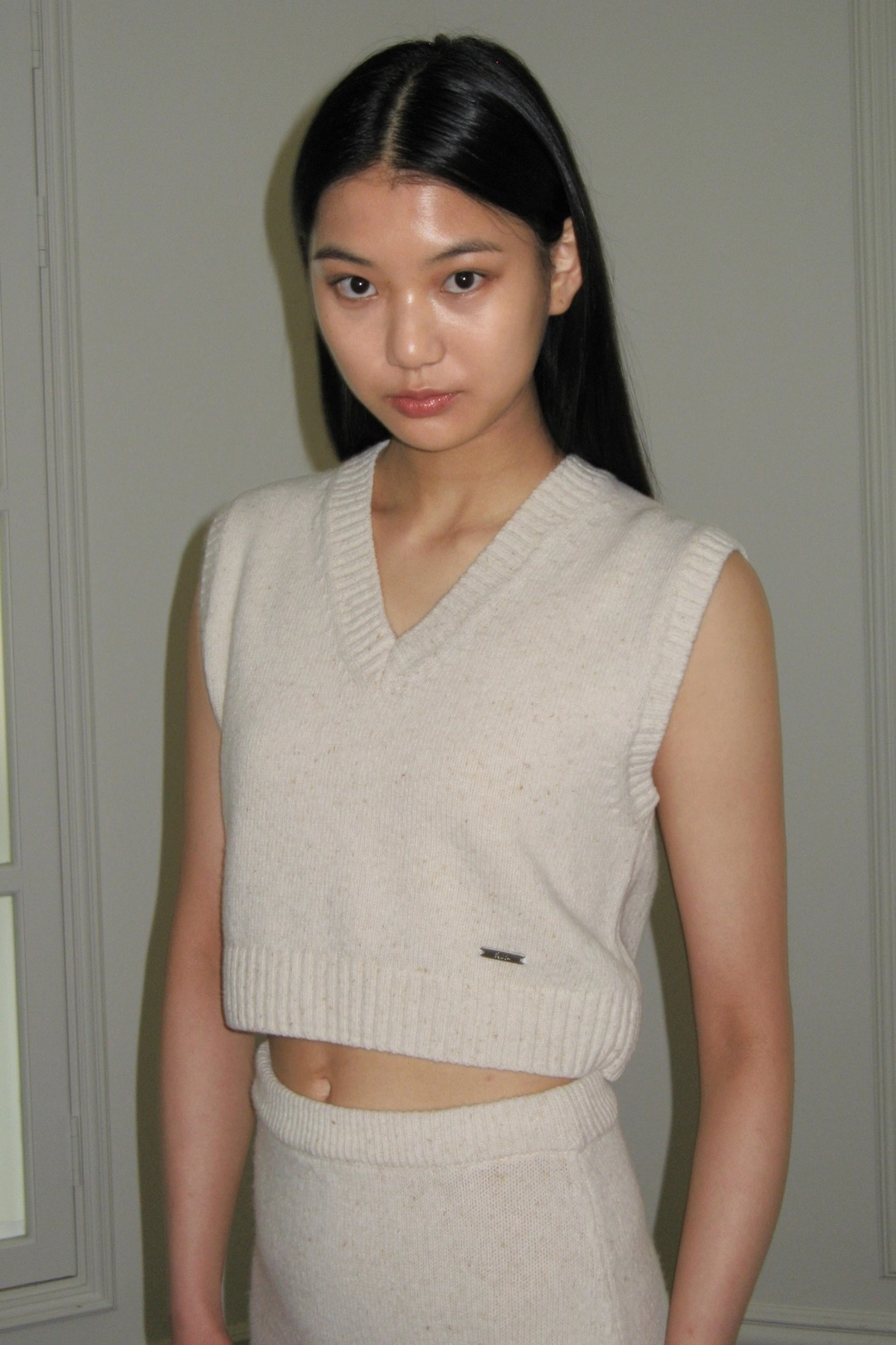 시눈 Wool Blended Knit Vest (Ivory) 상품 이미지 1