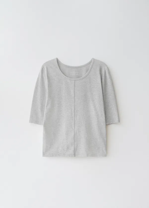 Bien 3/4 sleeve tee (melange gray)