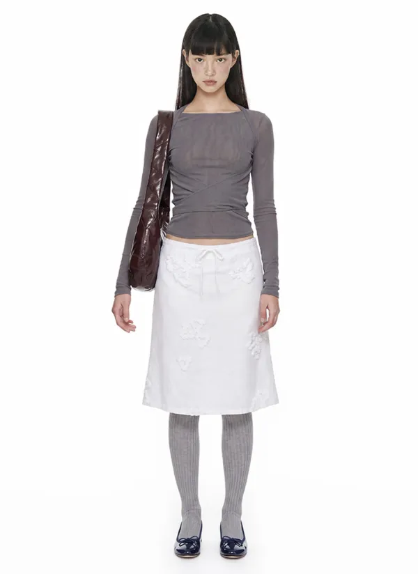 WHITE JELLY SKIRT