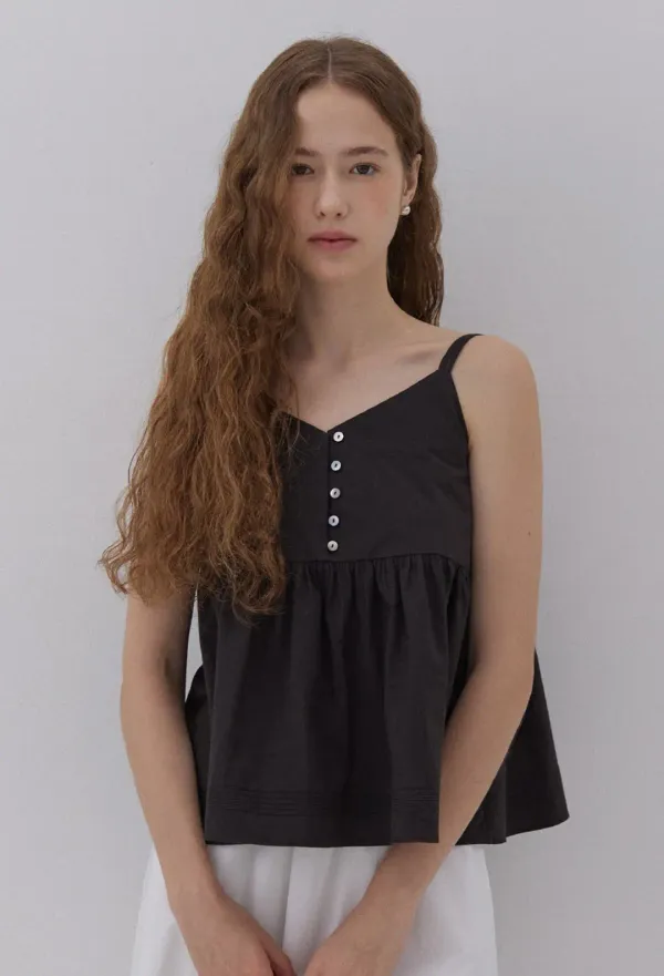 BUNNY SHIRRING SLEEVELESS