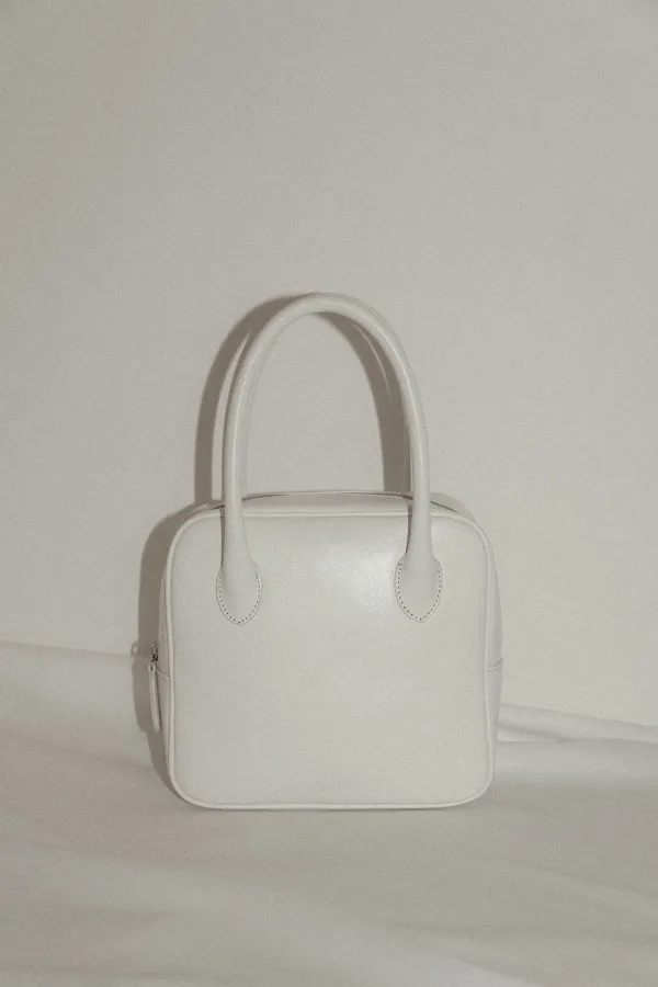 Classic bowling bag mini_pure ivory