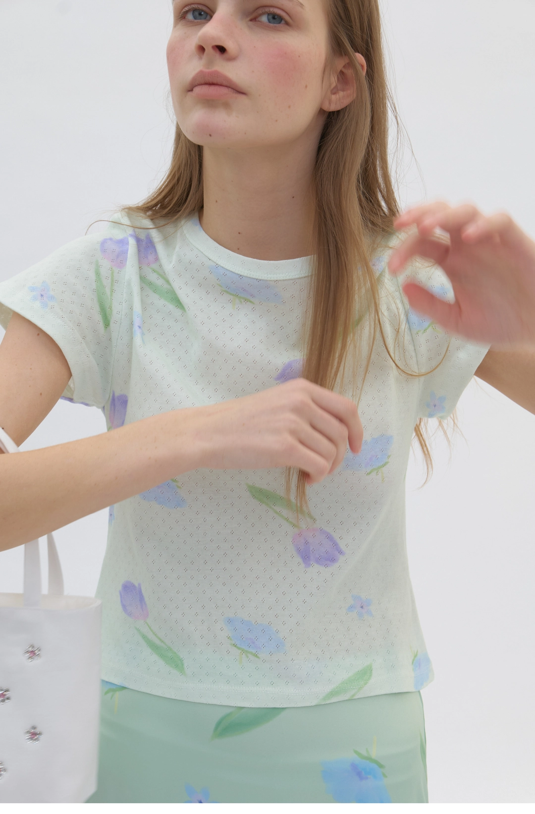 순수 Watery Tshirt Green (4th) 상품 이미지 1