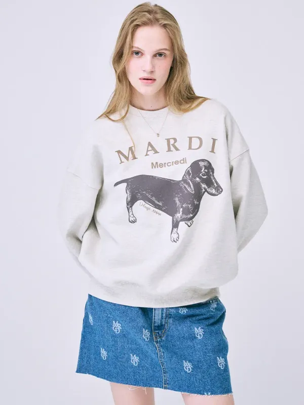 SWEATSHIRT DDANJI_OATMEAL TAUPE