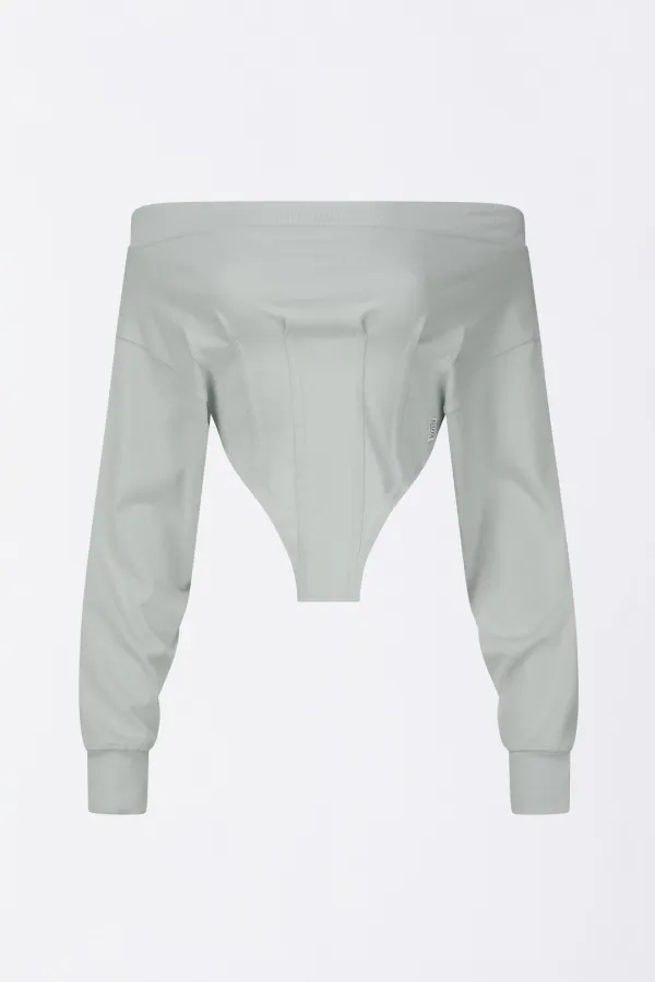 Corset Sweatshirt Misty Blue