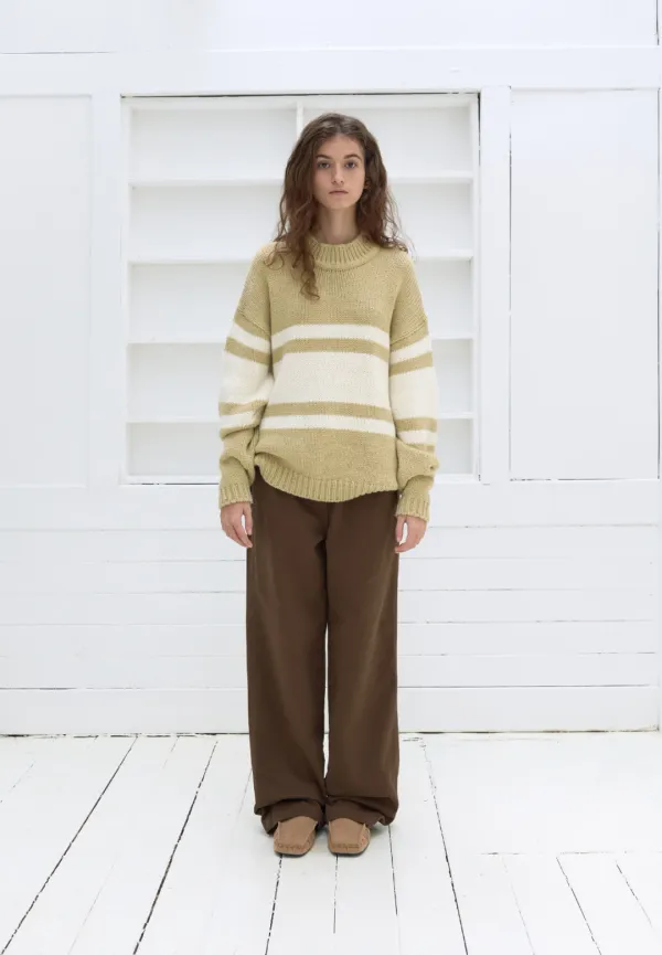 Bold stripe knit (mustard)