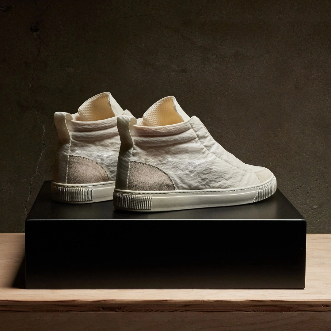 제임스펄스 Men's Solstice Skate High Top Sneaker - White/Taupe 상품 이미지 2