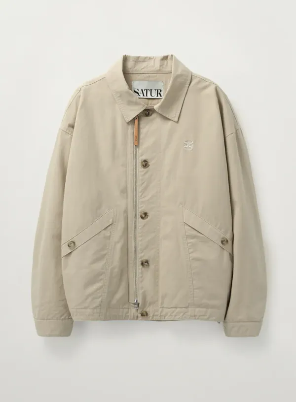 Cotton Washing Jacket - Beige