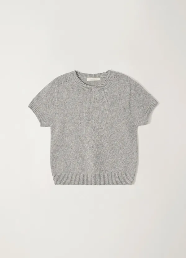 3RD / Puno short sleeve knit (Gray)