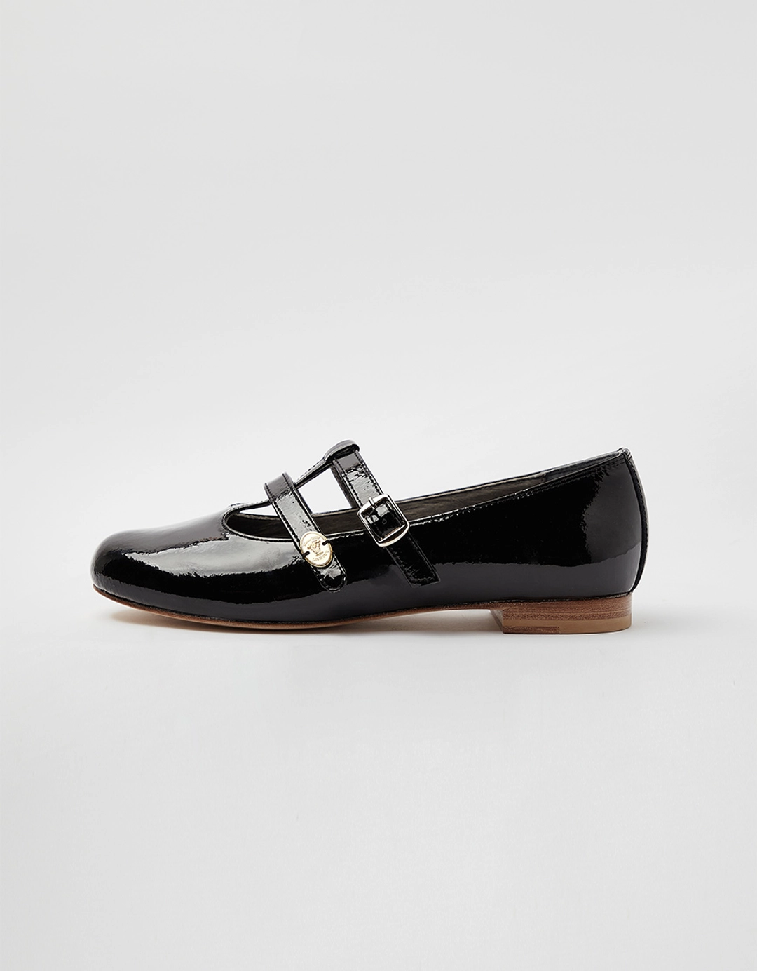 러브어스유 Gold Buckle Maryjane (Enamel Black) 상품 이미지 1