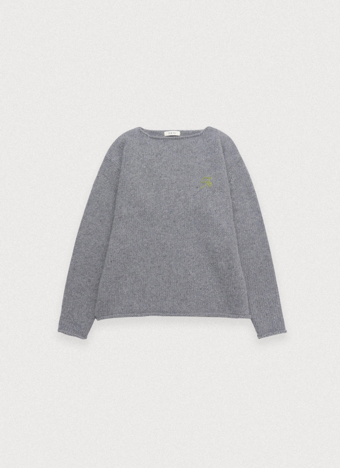포에토 Crumble overfit mohair knit - grey 상품 이미지 3