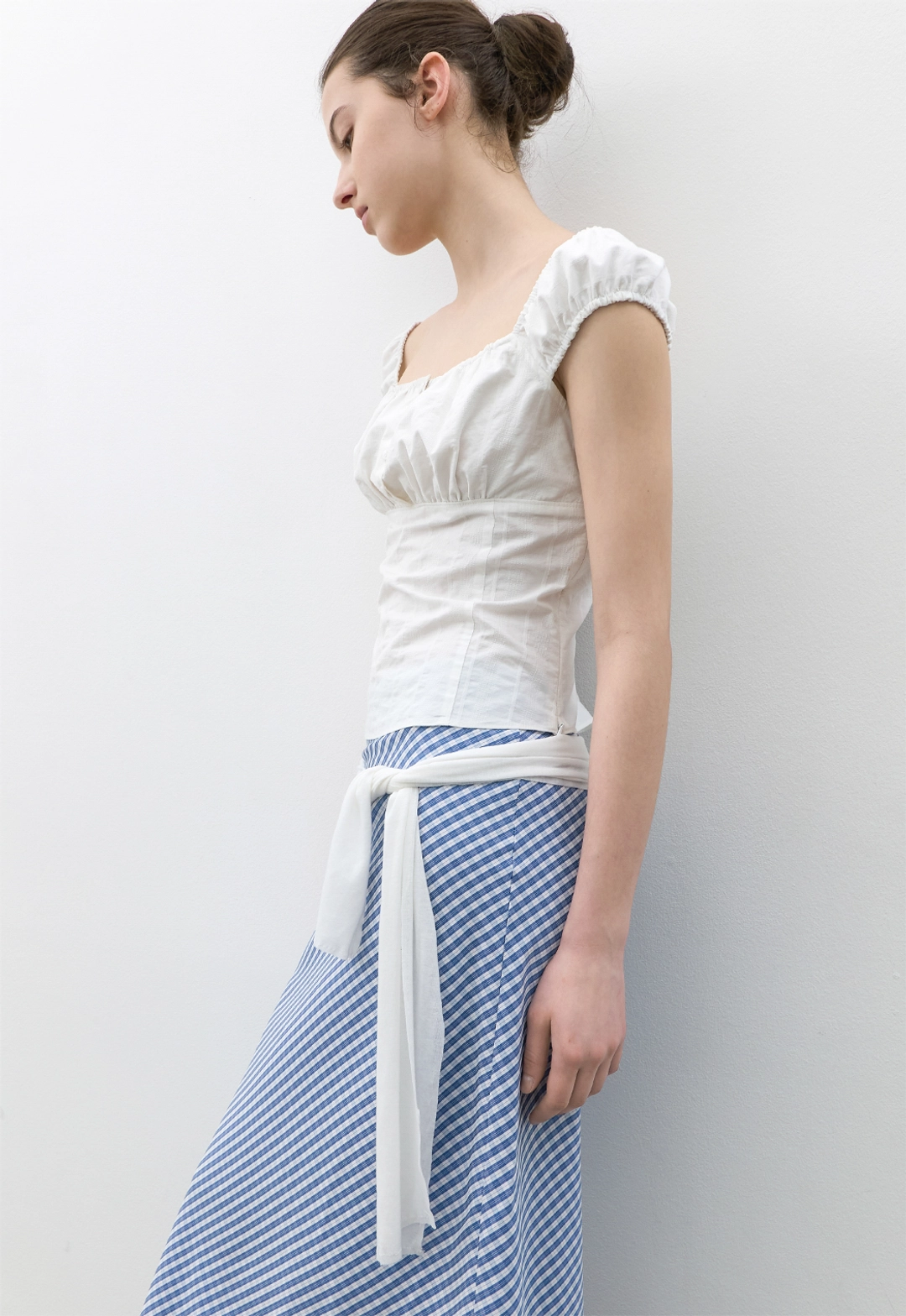 아뜰리에 나인 (SK-5099)CHECK MERMAID MAXI SKIRT 상품 이미지 2