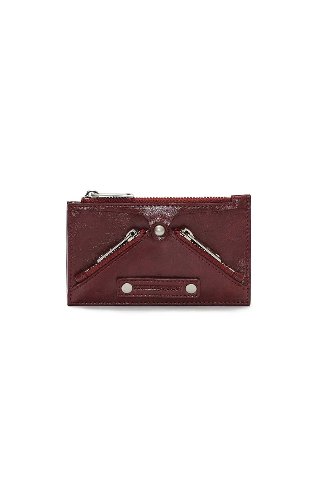 썬번프로젝트 FAUX LEATHER M.O.S WALLET, BURGUNDY 상품 이미지 1