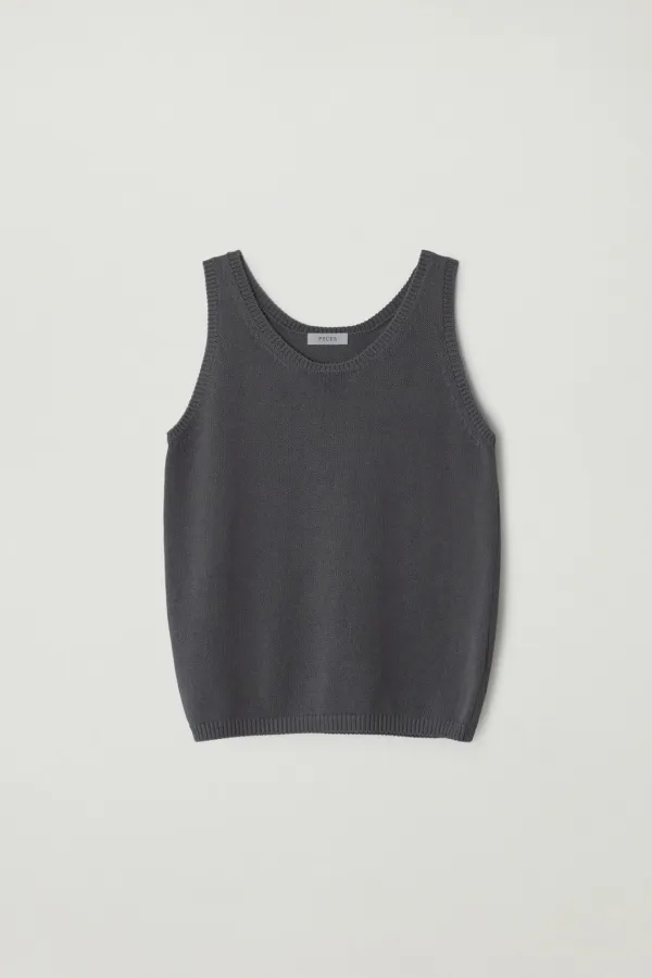 Summer sleeveless knit (Gray)