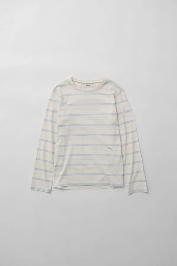 3rd) a soft t-sh (blue stripe)