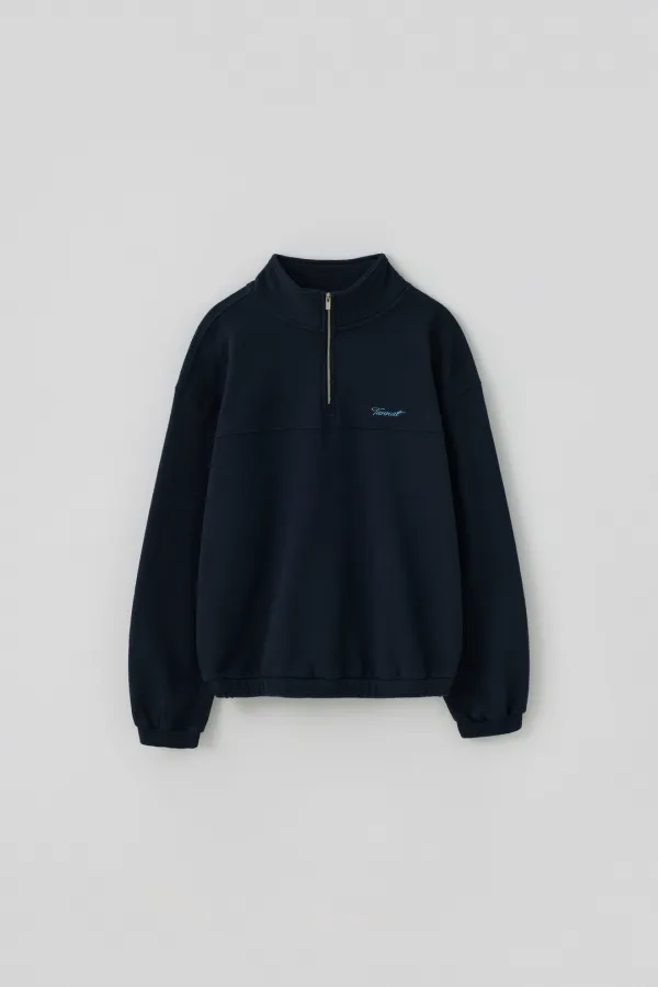 T/T Form half zip-up (navy)